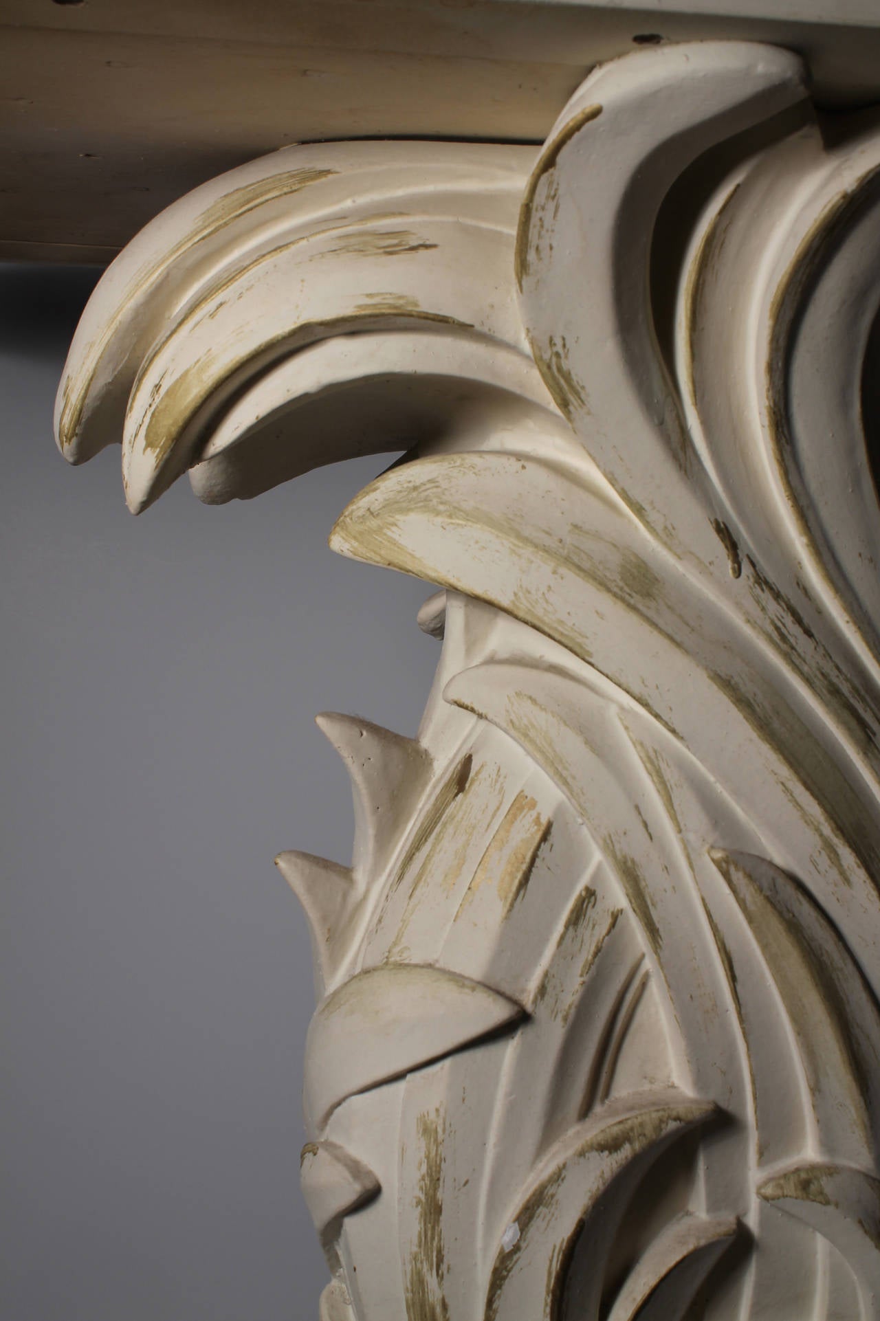 Mid-Century Modern Plaster Console manner Emilio Terry Serge Roche Dorothy Draper (Pair Available)