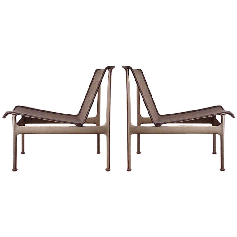 Original Vintage Richard Schultz pair of LOW Lounge Chairs Patio