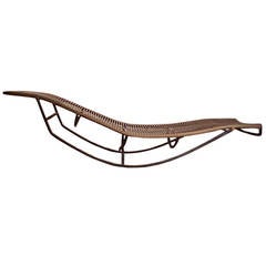 Bronze Walter Lamb Chaise Rocking Lounge Chair Patio Outdoor Brown Jordan