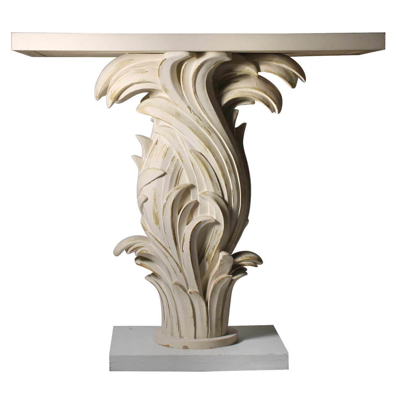 Plaster Console manner Emilio Terry Serge Roche Dorothy Draper (Pair Available)