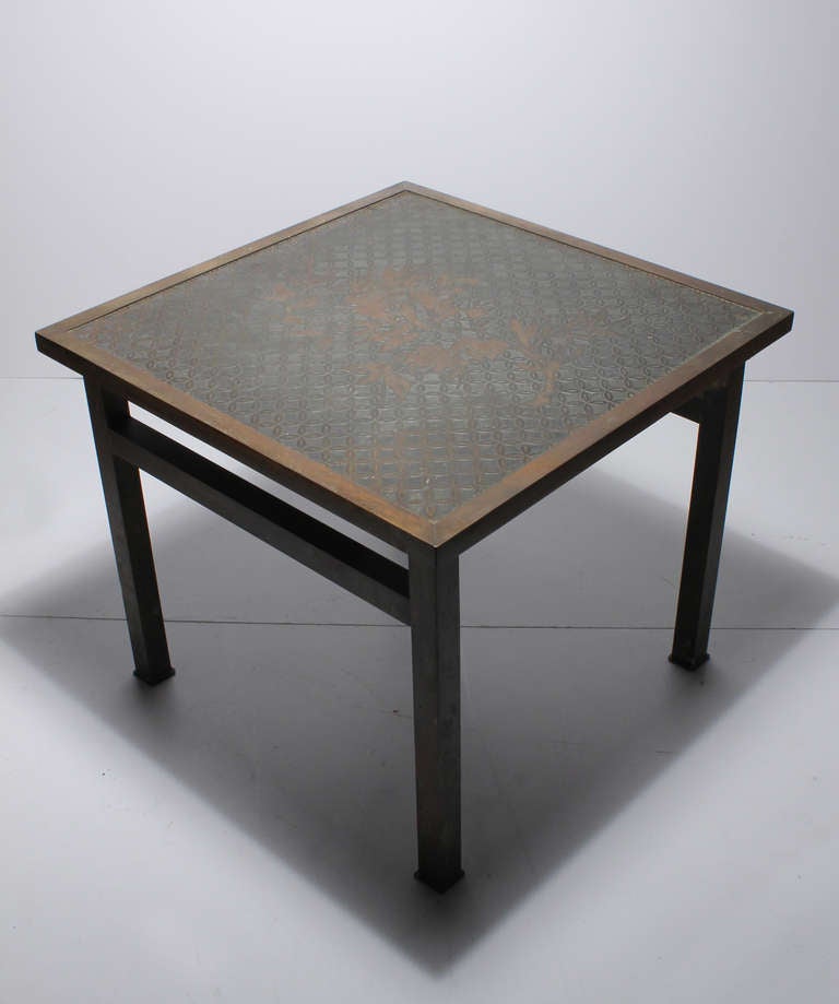 Mid-Century Modern Philip and Kelvin LaVerne Side Table For Sale