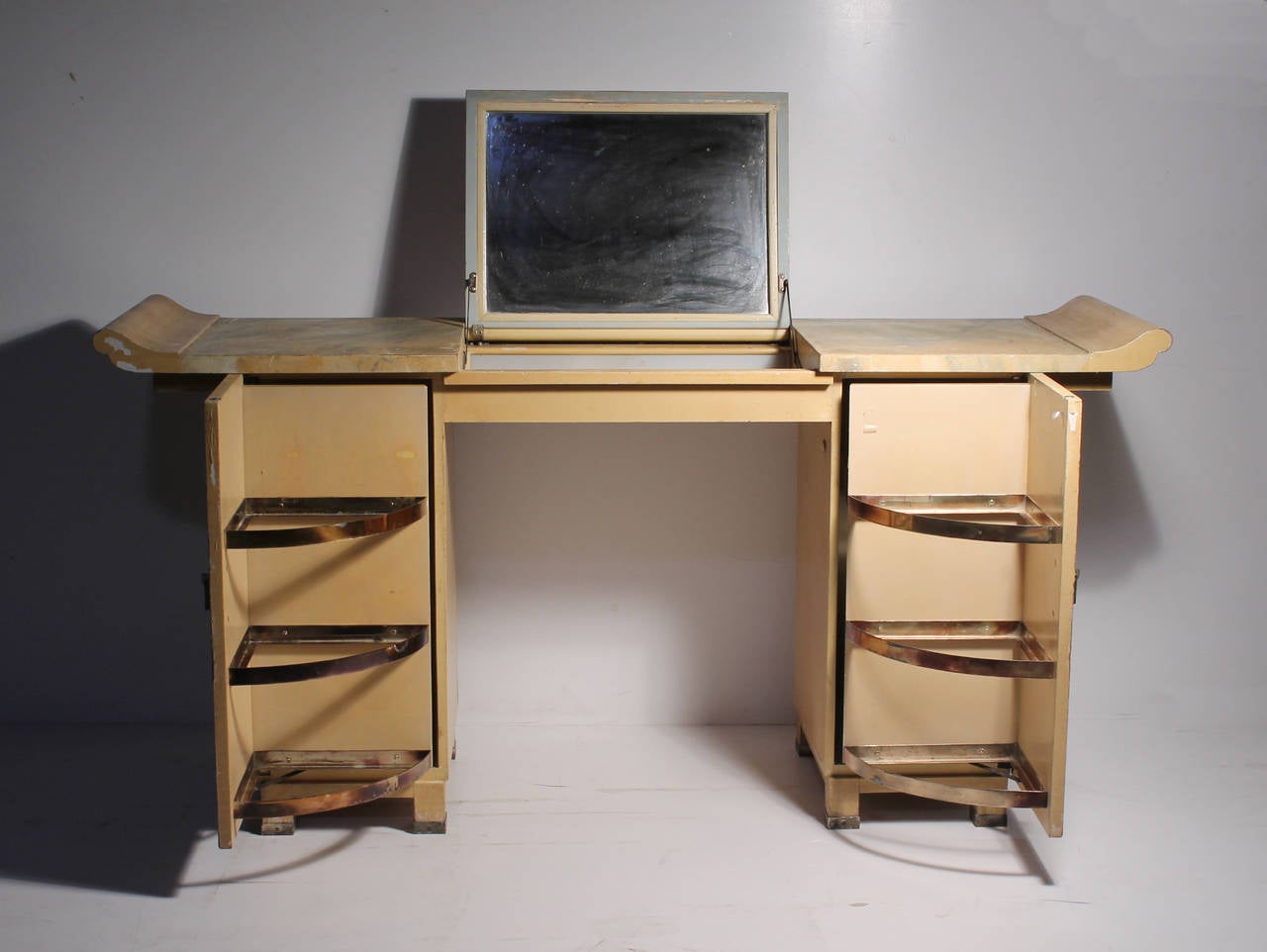 American Custom Vanity Console Table Desk / Asian Parzinger Frankl Mont Karl Springer