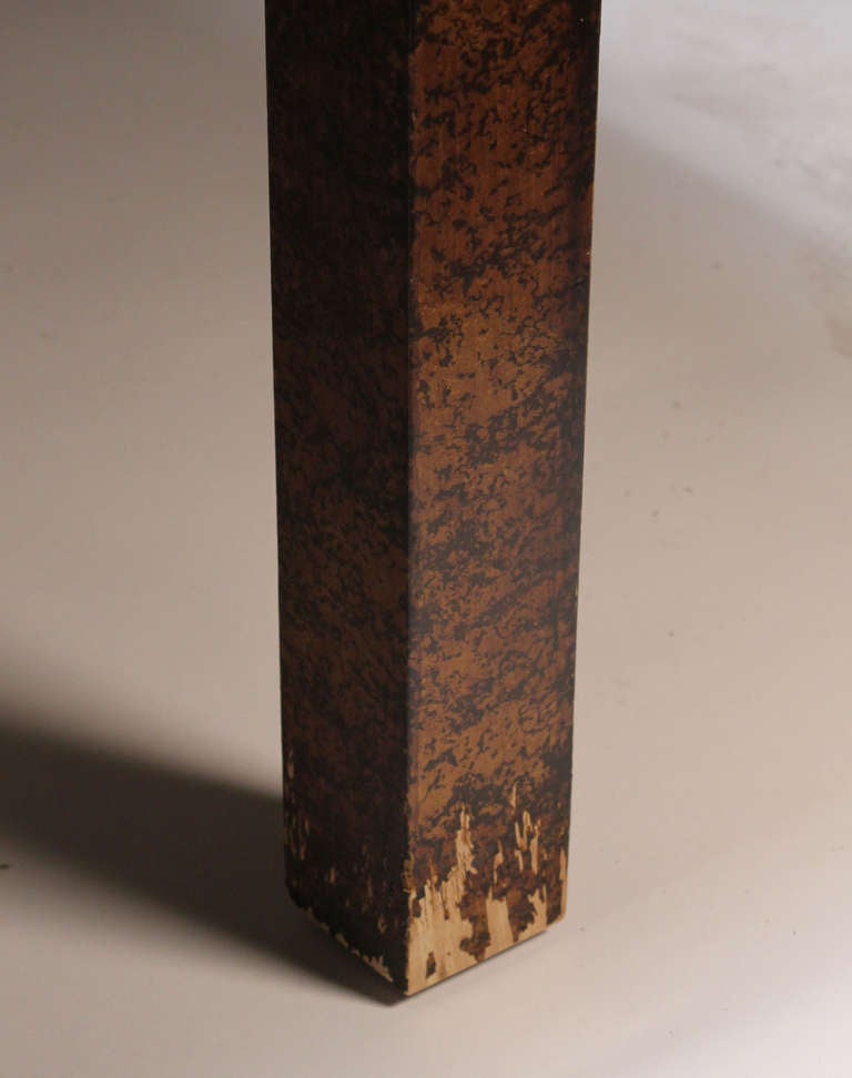 Mid-Century Modern Vintage Pair of Oil Spot Finish Parsons End Tables by Heritage