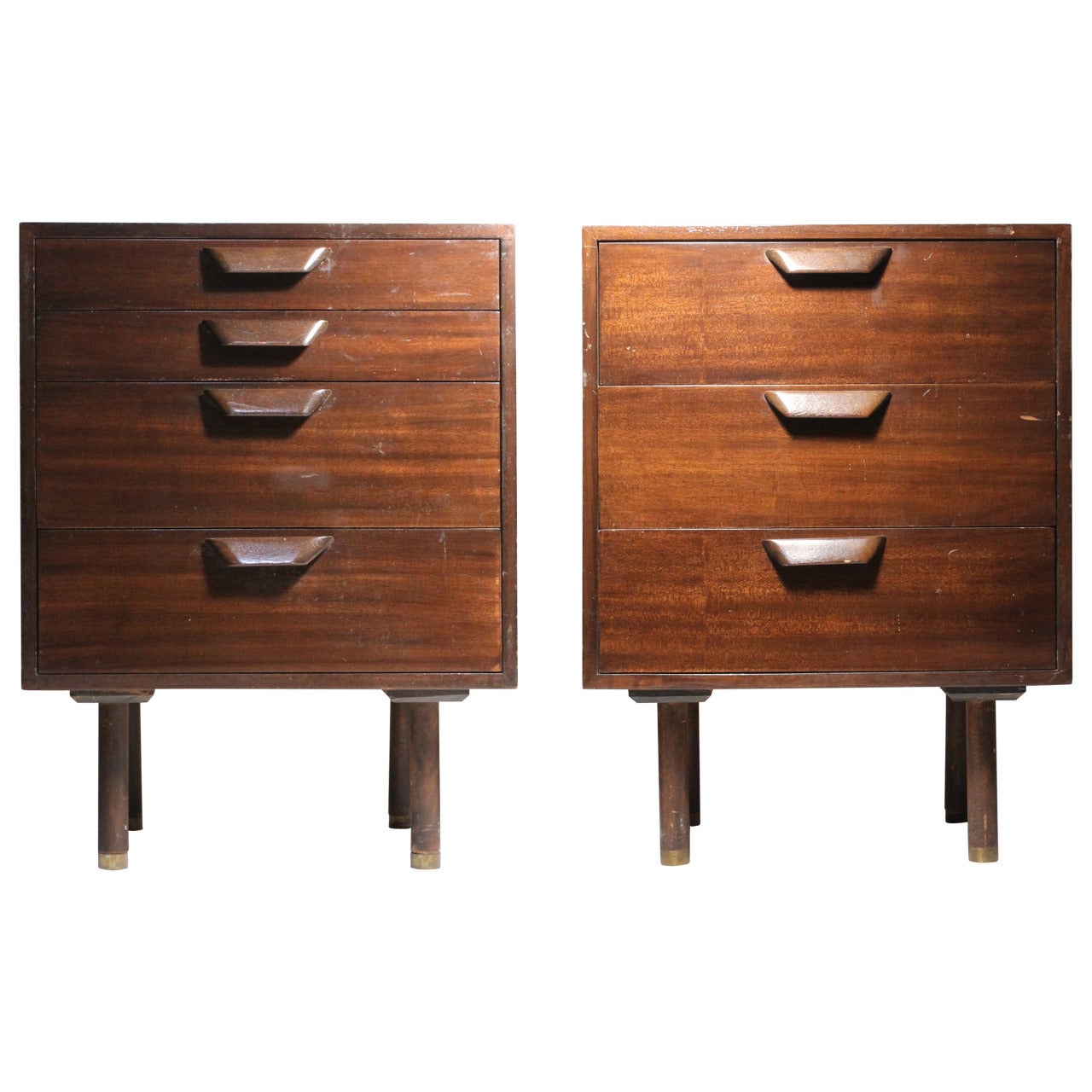 Pair of Harvey Probber Chests or Nightstands in style of Edward Wormley Dunbar