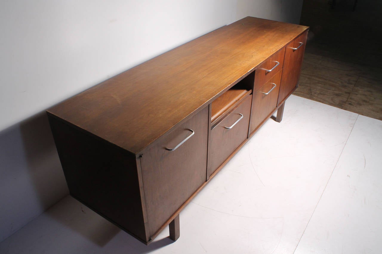 American Jens Risom Sideboard Office Credenza Cabinet Danish Modern Milo Baughman style