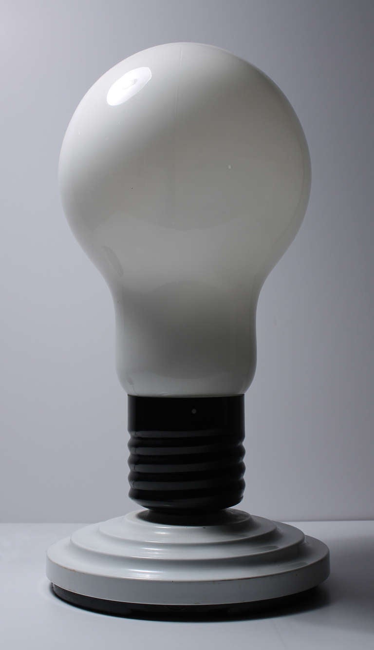 Oversized Pop  Art  Postmodern Glass Light Bulb Lamp  For 