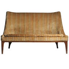 Designer Lawrence Peabody Vintage Loveseat Sofa 12