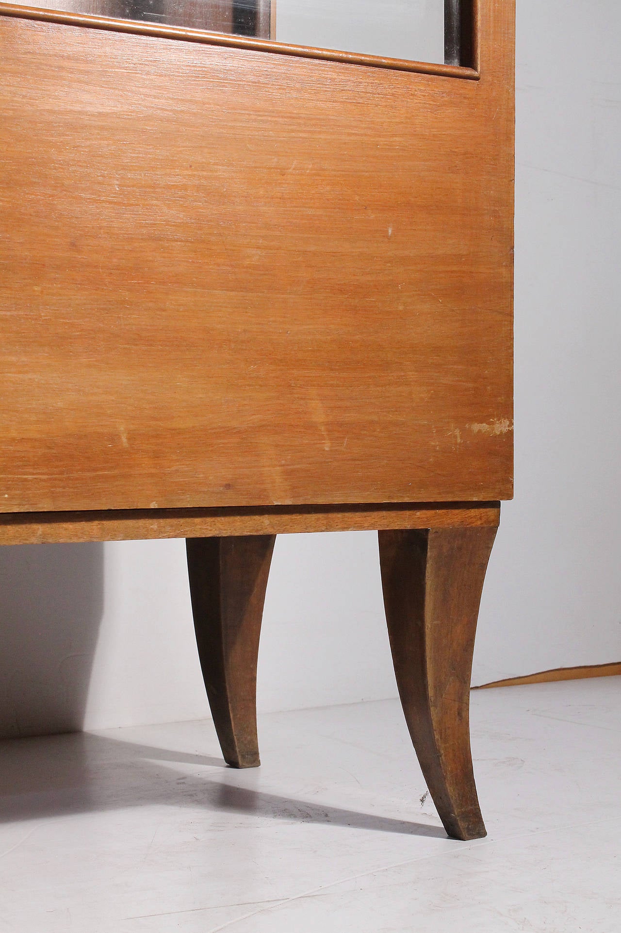 German Austrian Deco Vitrine China Cabinet - syle Robsjohn Gibbings at