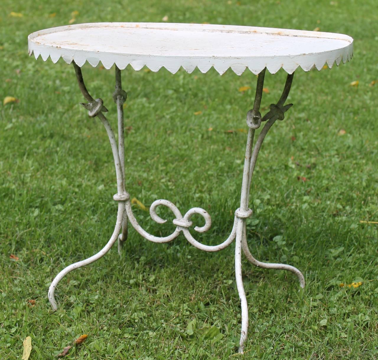 Wrought Iron Garden Side Table