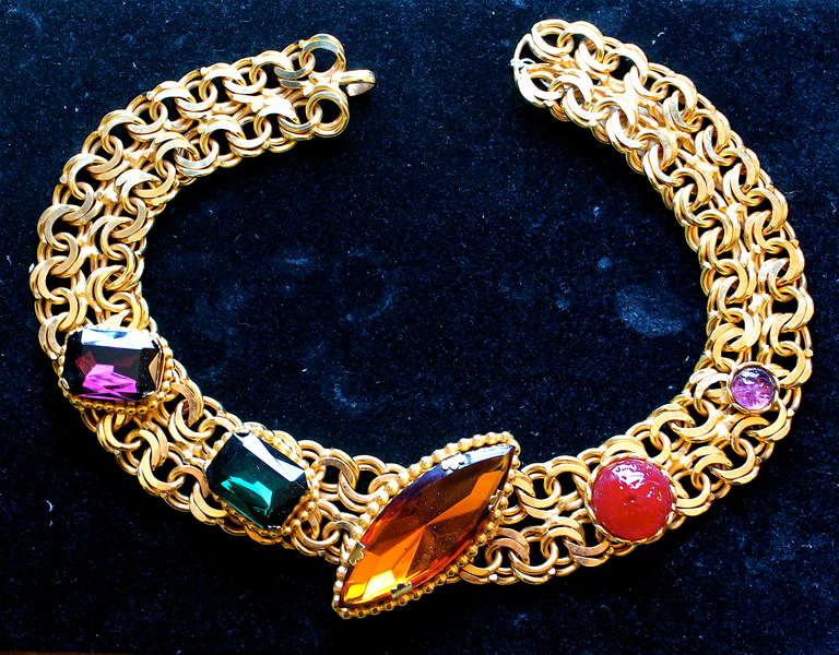 Domenique Aurientis Gem Collar Necklace