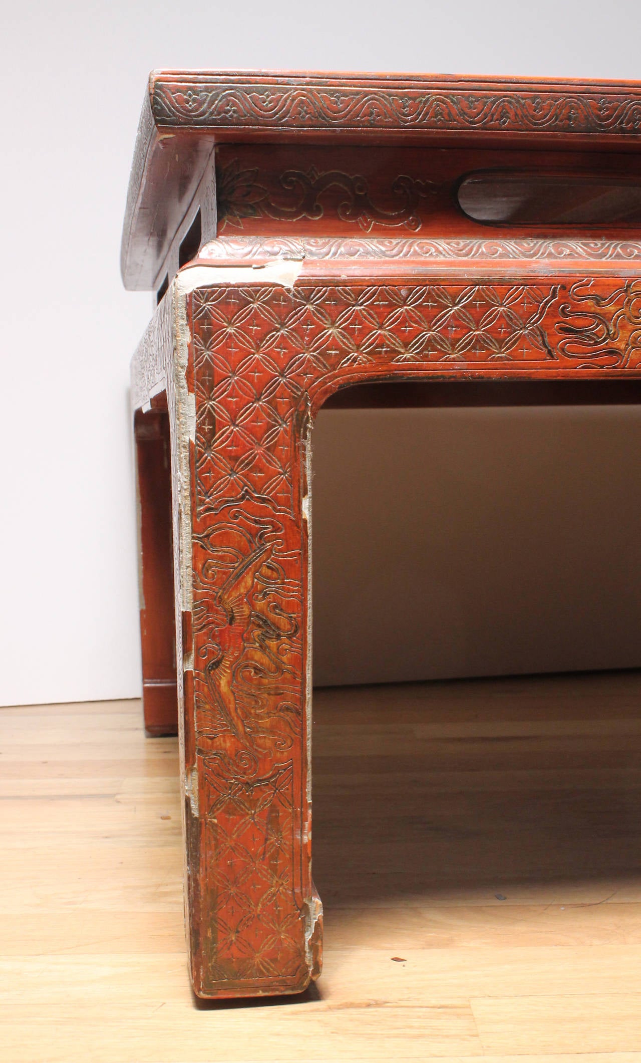 Vintage Mid Century Chinoiserie Coffee Table  3