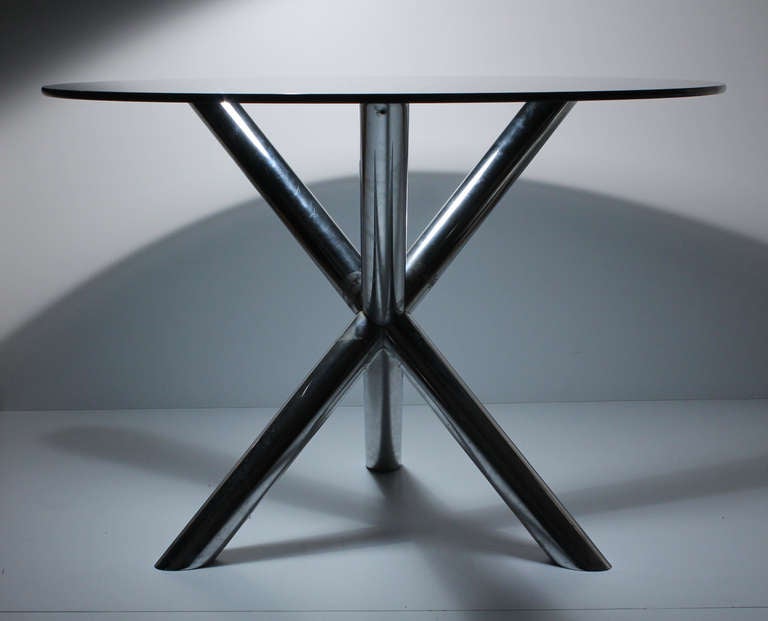 American Chrome Jack Dinette Table Attributed to Milo Baughman