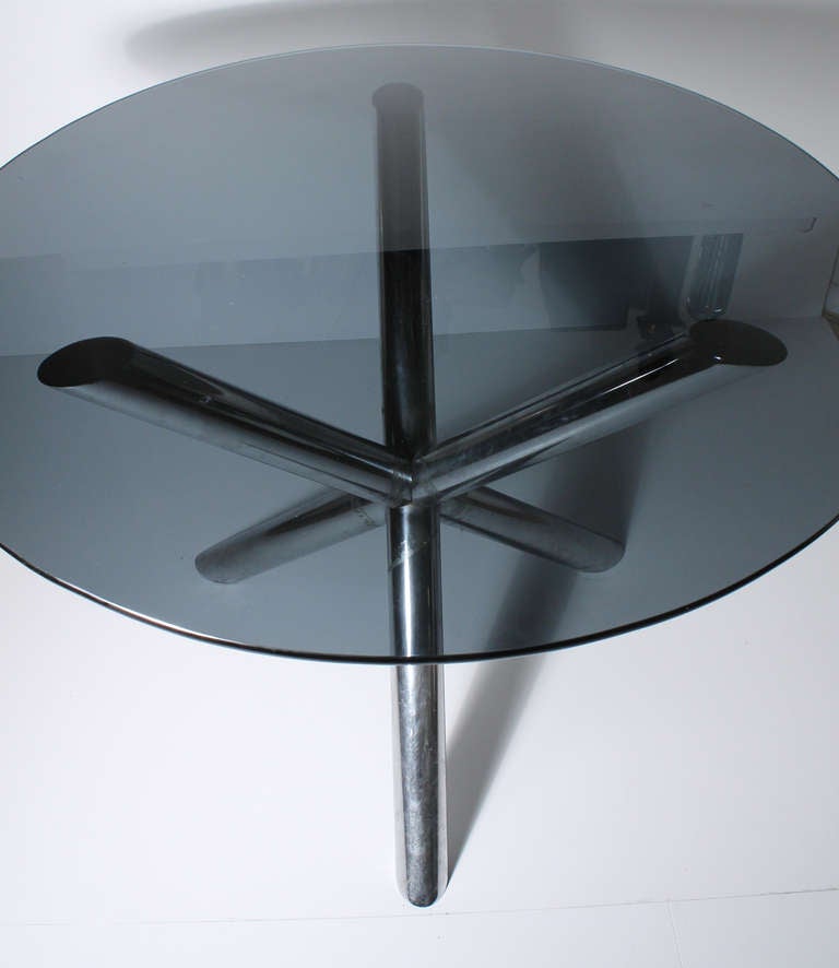 20th Century Chrome Jack Dinette Table Attributed to Milo Baughman