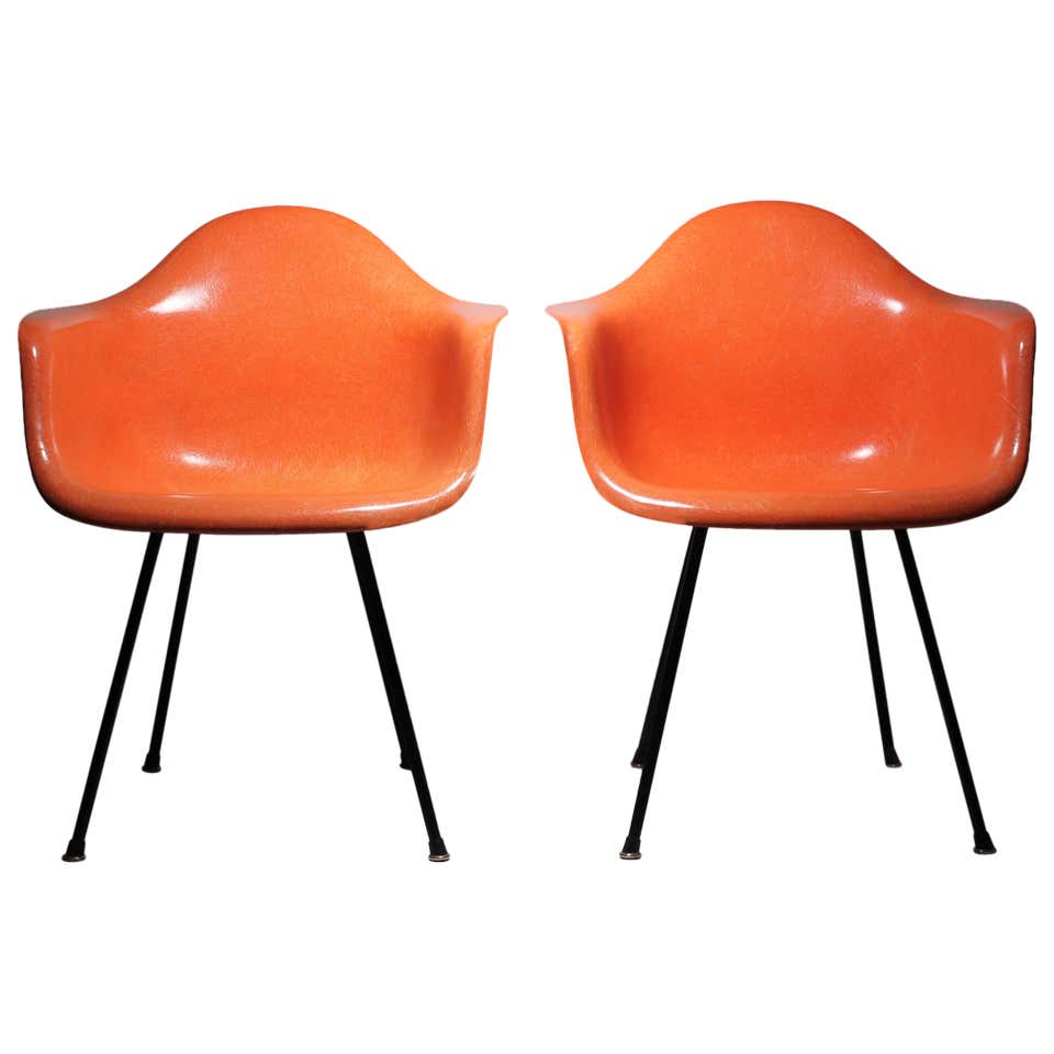 Charles Eames Alexander Girard Shell Chairs in Two-Tone Checkerboard ...
