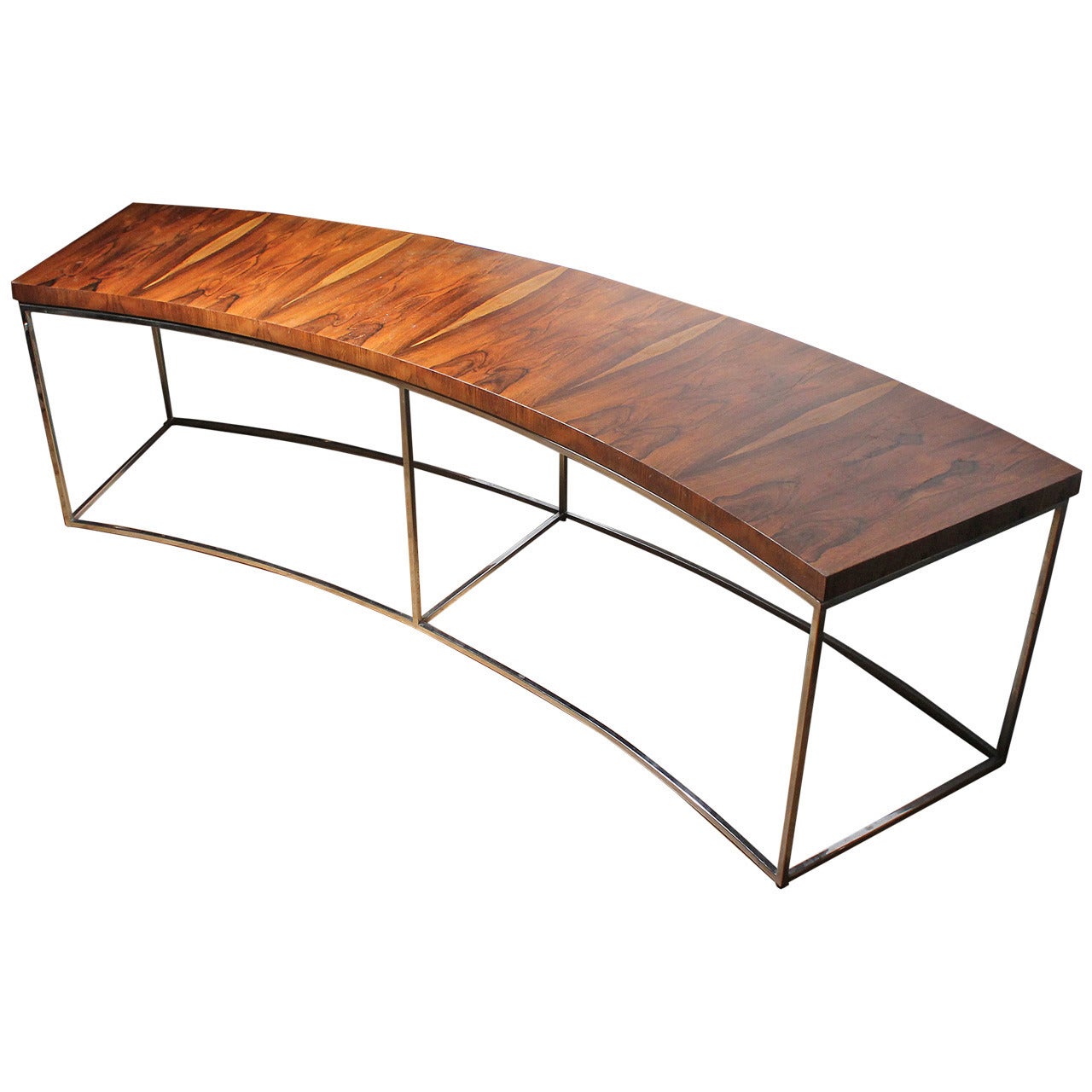 Milo Baughman Rosewood Curve Sofa or Console Table