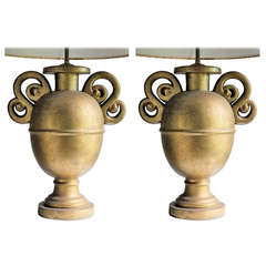 Plaster Lamps Style of Alberto and Diego Giacometti for Jean-Michel Frank, Pair 11
