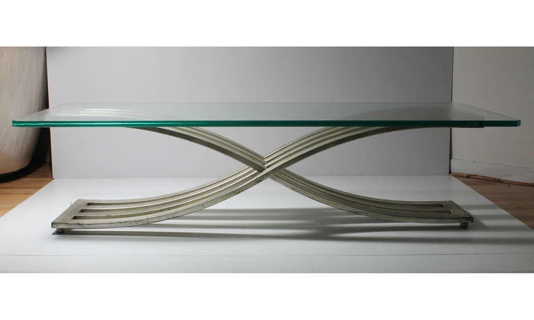 Contemporary High Style Designer Coffee Table - manner Baughman