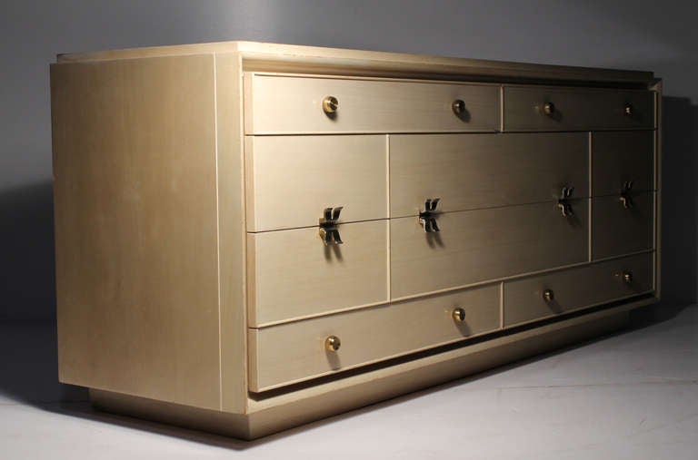Mid-Century Modern Rare Paul Frankl Designed Sideboard or Dresser for Johnson (PAIR available)