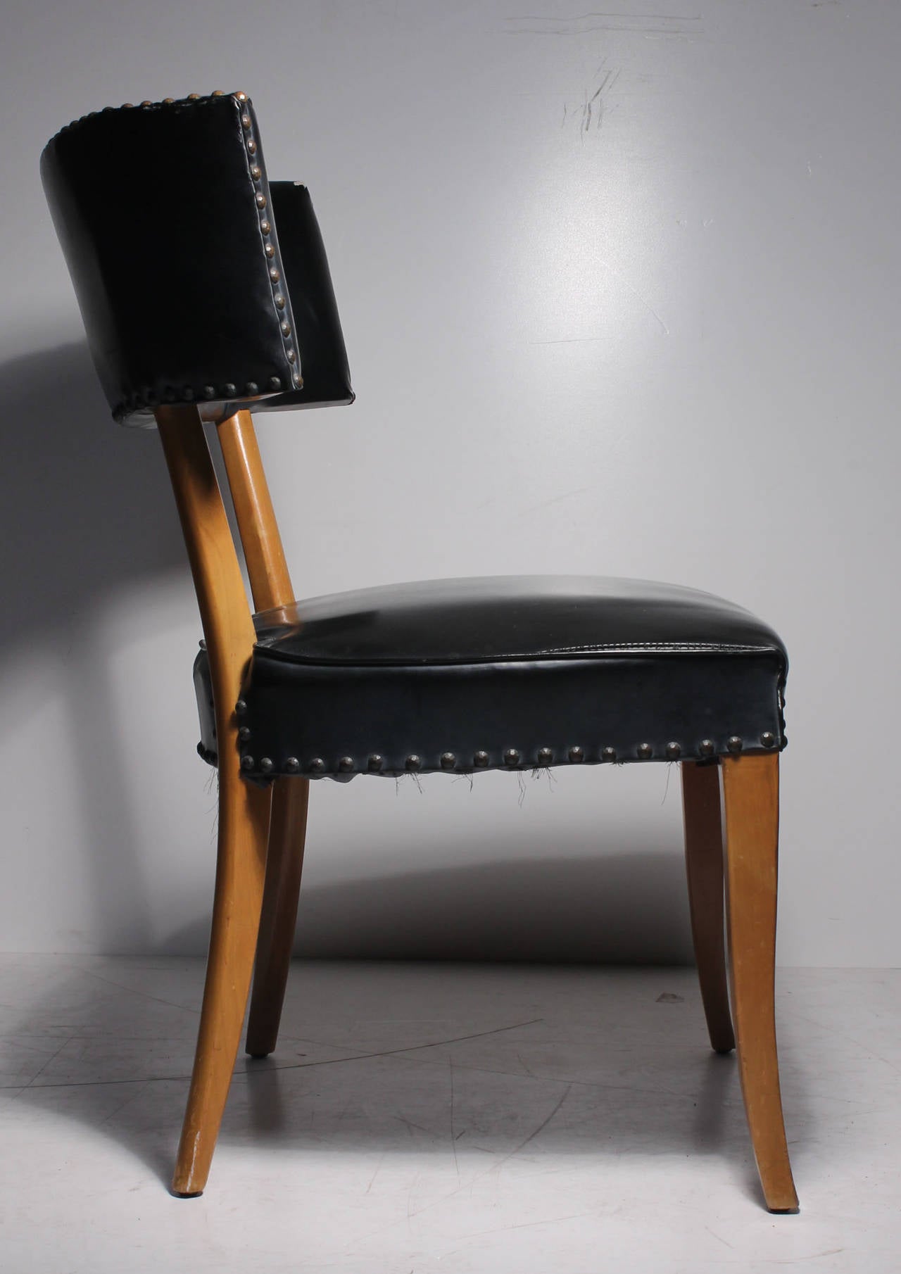 Mid-Century Modern Vintage Grosfeld House Desk or Occasional Chair in Robsjohn-Gibbings Manner
