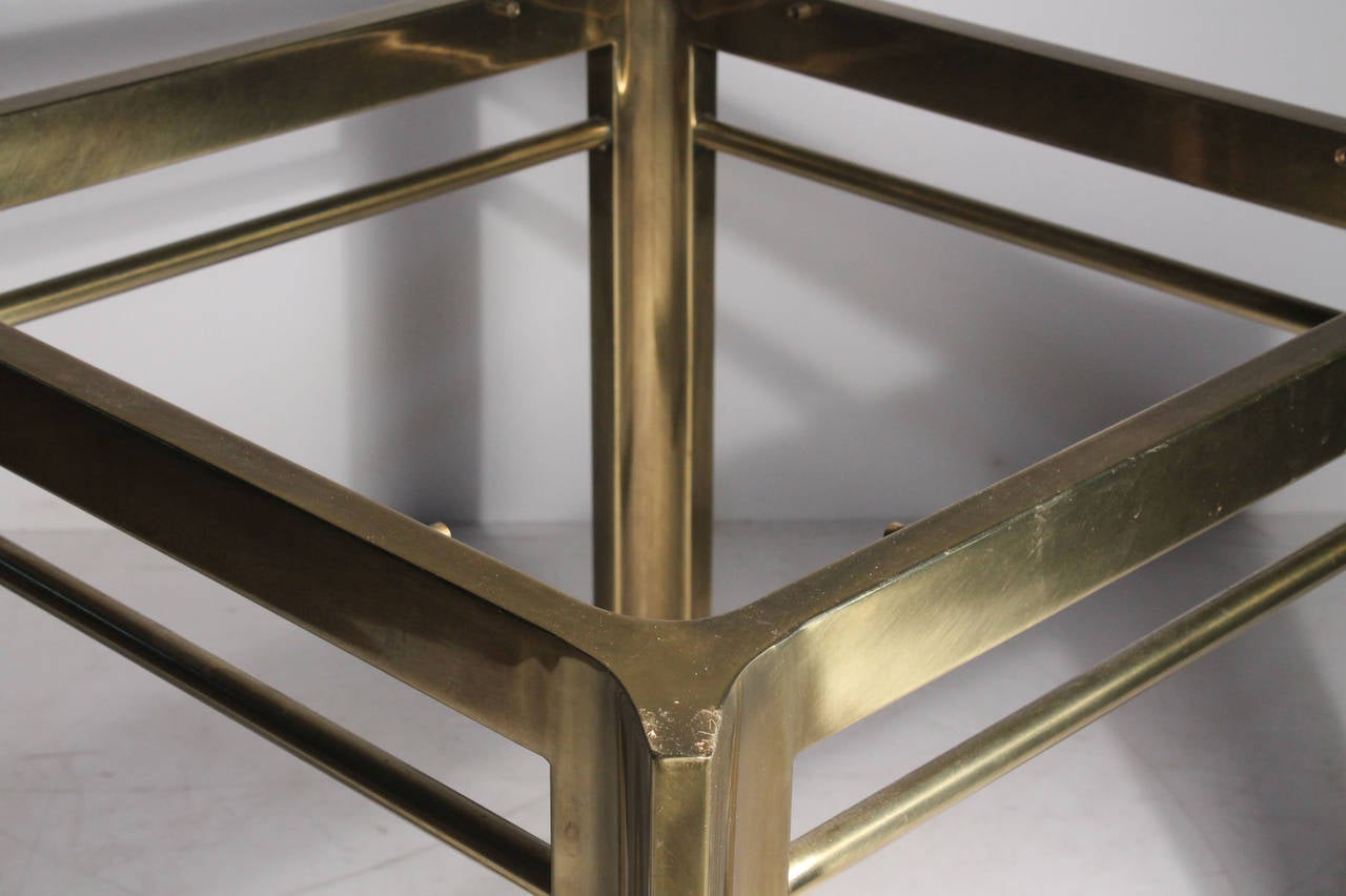 Mastercraft Brass End or Occasional Table In Good Condition In Chicago, IL