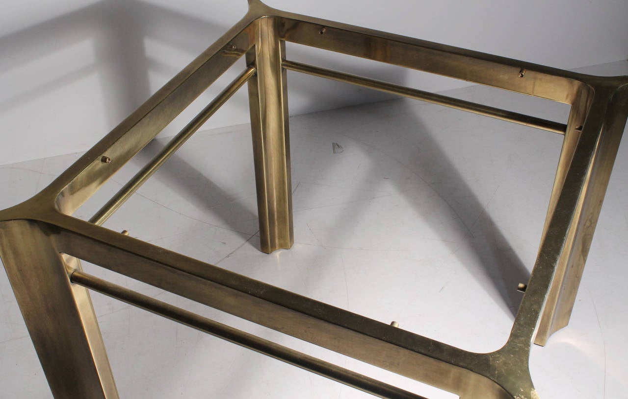 20th Century Mastercraft Brass End or Occasional Table