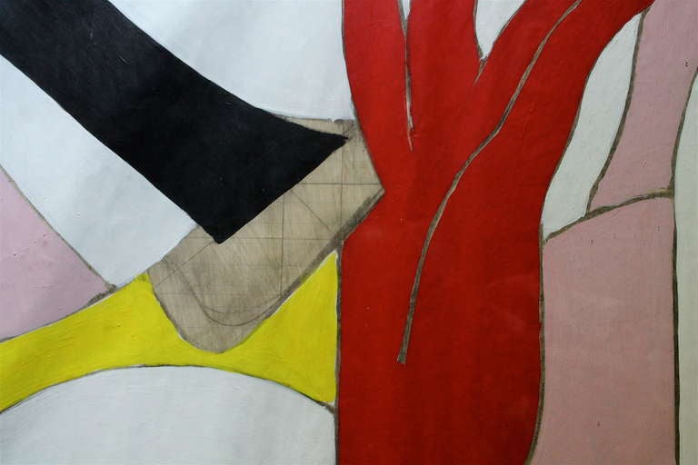 Knox Martin (1928-) 'Woman' 1972 Oil/Paper