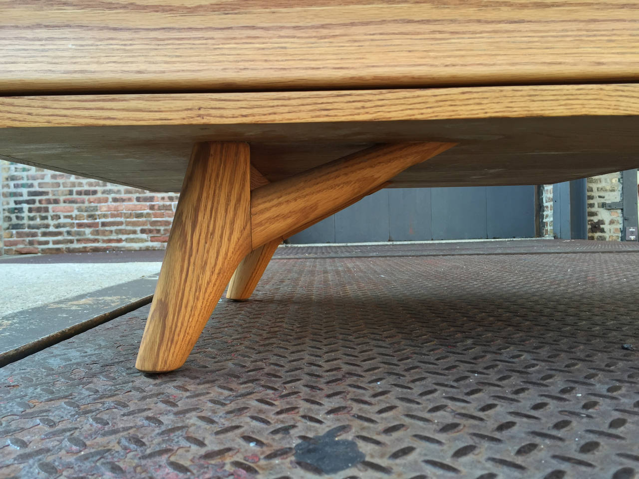 Sculptural Desk / Vanity by Jack Van der Molen - Style Paul Laszlo and Nakashima In Excellent Condition In Chicago, IL