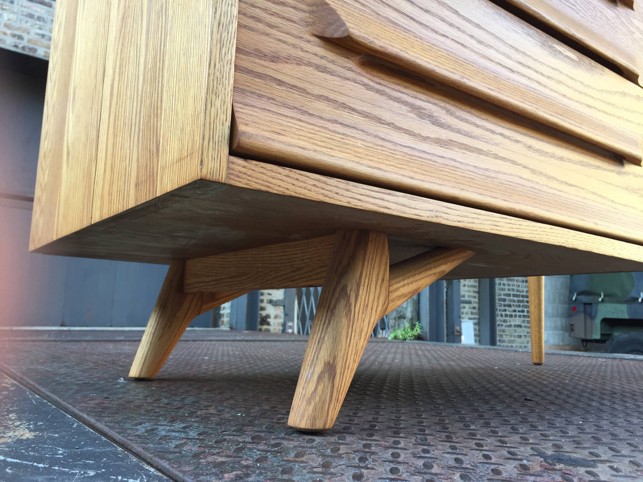 American Sculptural Desk / Vanity by Jack Van der Molen - Style Paul Laszlo and Nakashima