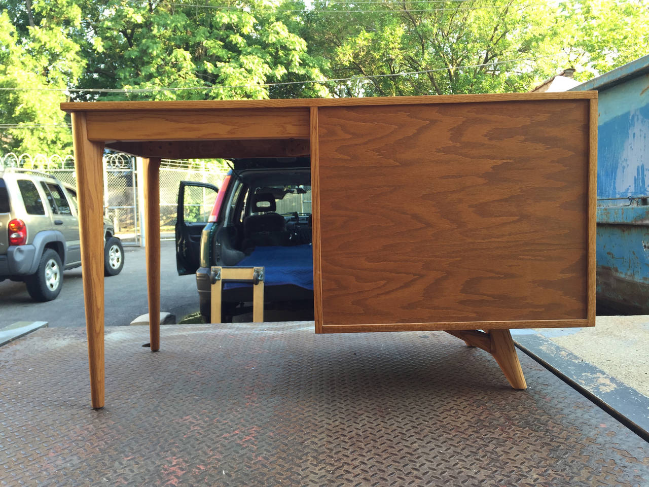 Sculptural Desk / Vanity by Jack Van der Molen - Style Paul Laszlo and Nakashima 1