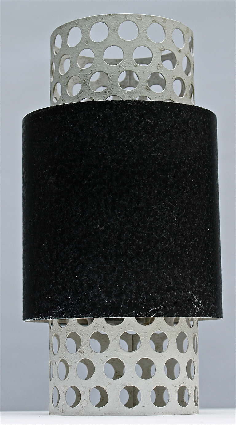 Lightoiler 50 s Perforated Metal Wall Sconce at 1stdibs