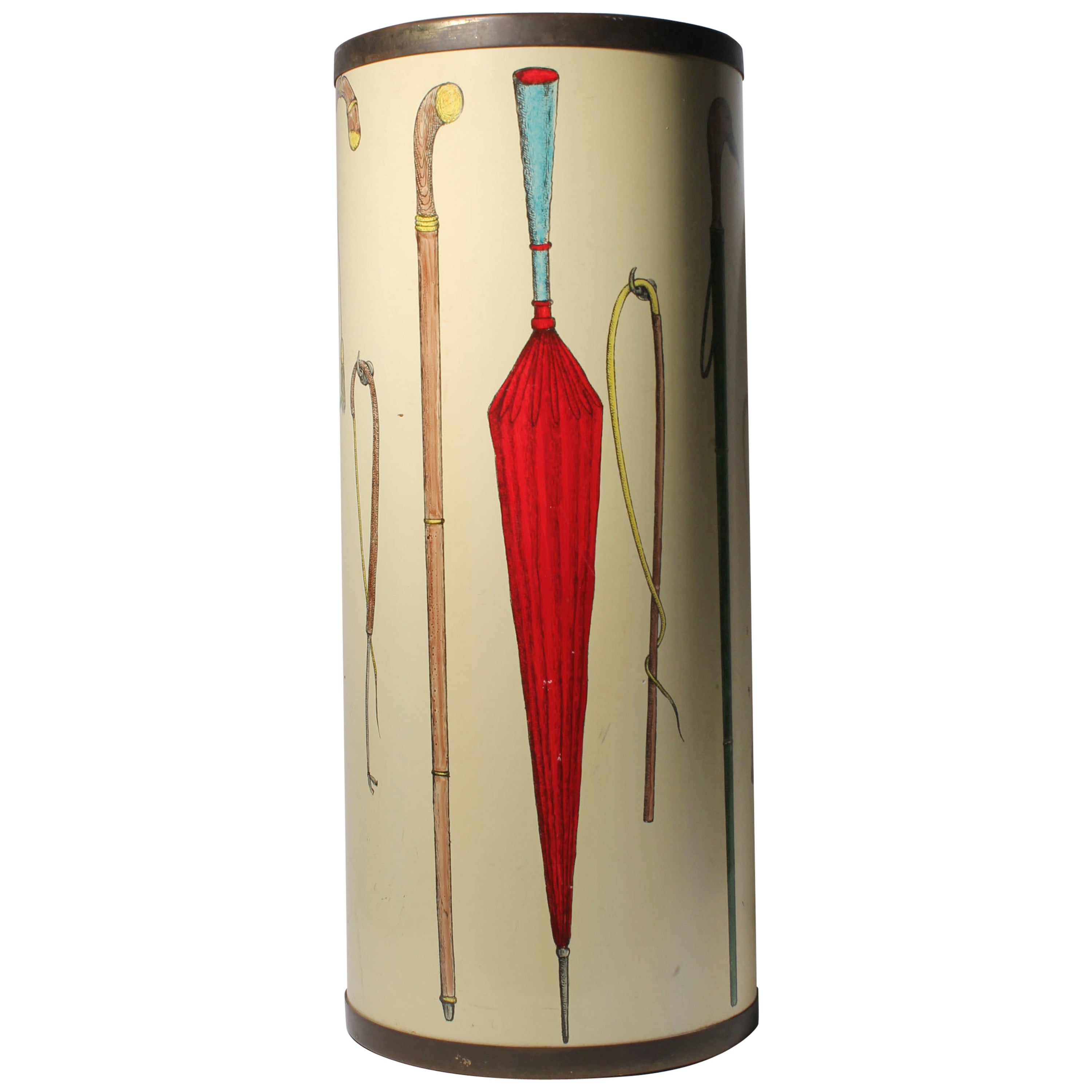 Beautiful Vintage Umbrella Stand by Bucciarelli Milano Italy / Piero Fornasetti