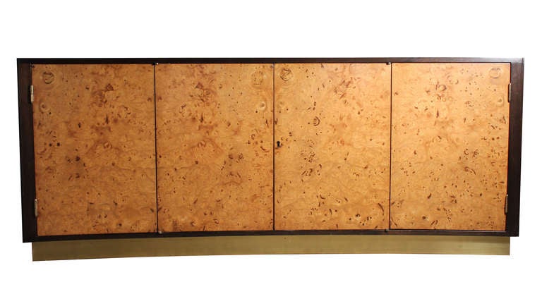 Edward Wormley Dunbar china Cabinet Sideboard with removable hutch baughman