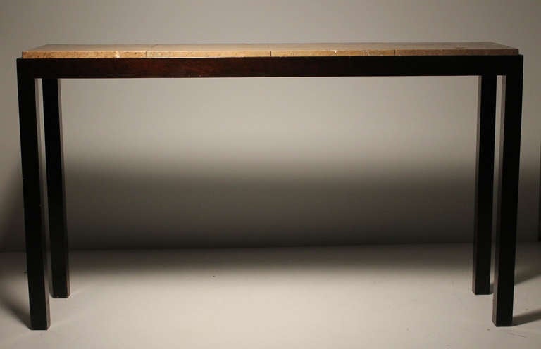 Frühe, elegante, maßgefertigte Edward Wormley-Konsole für Dunbar (Moderne der Mitte des Jahrhunderts) im Angebot
