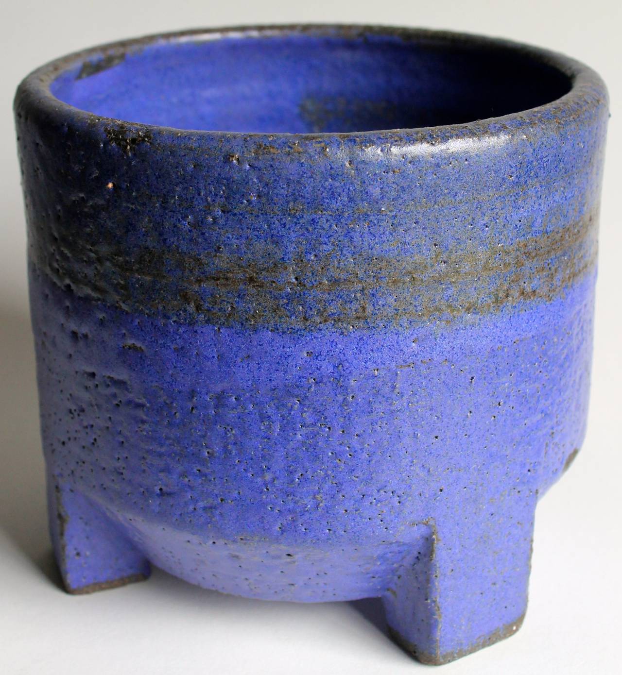 Dutch Intense Blue Zaalberg Stoneware Planter Vase