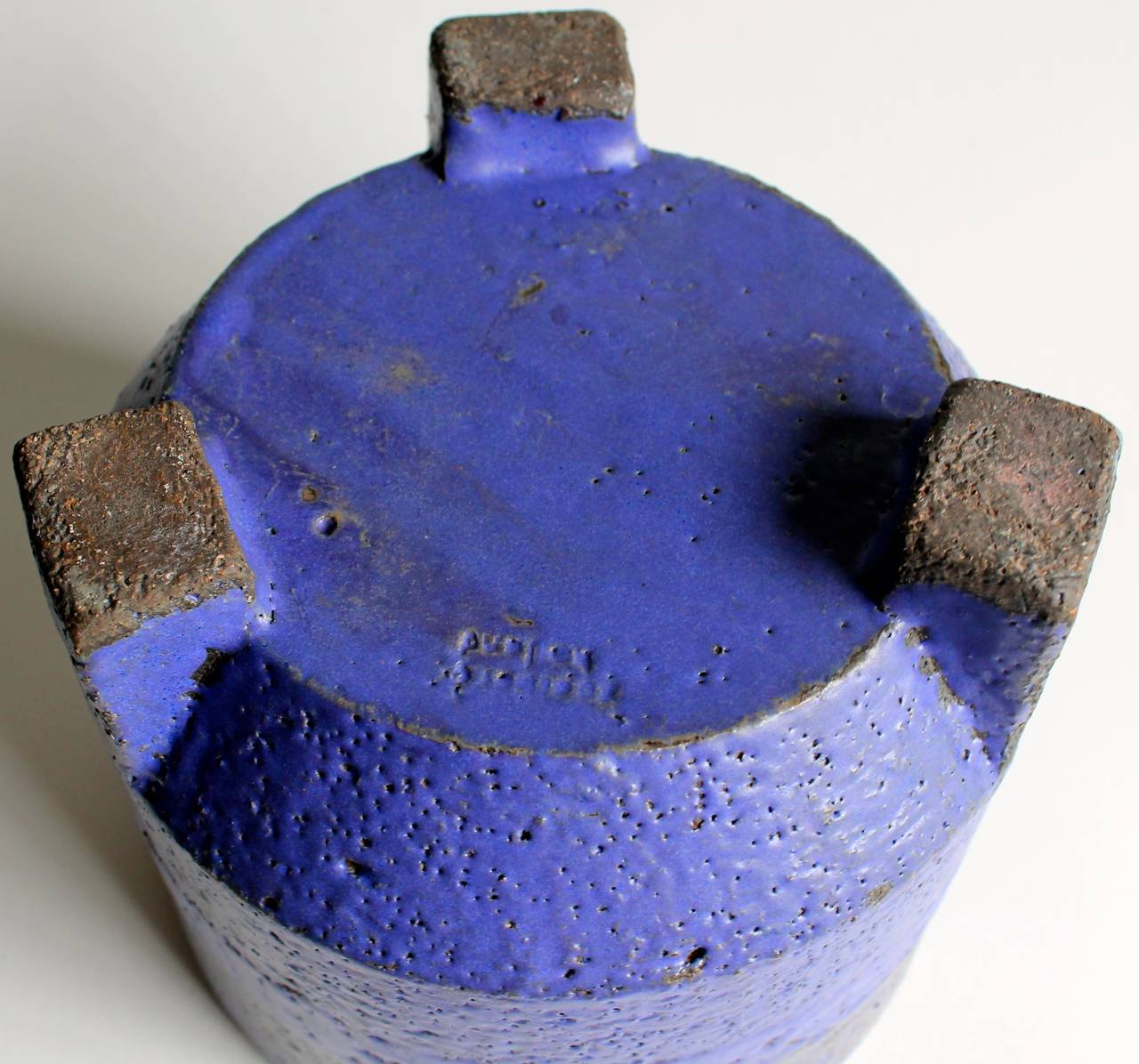 Intense Blue Zaalberg Stoneware Planter Vase 1