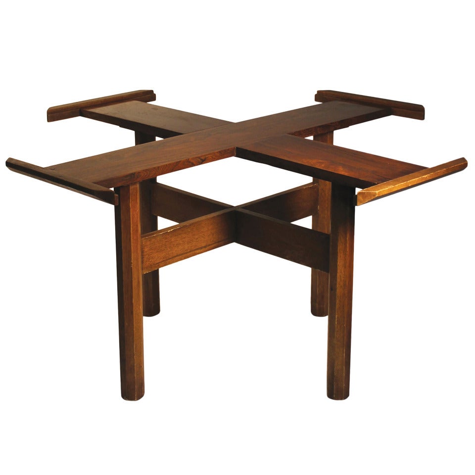 Danish Modern Rosewood Dining Table in Style of Harvey Probber