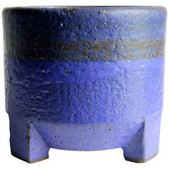 Intense Blue Zaalberg Stoneware Planter Vase