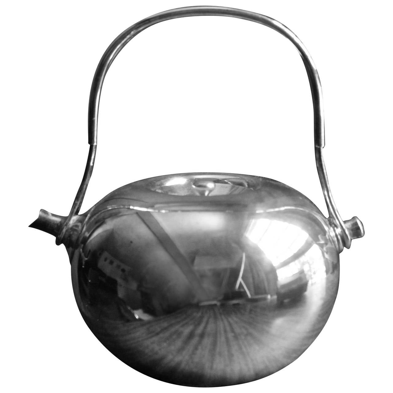 Vivianna Torun BulowHube Dansk Silverplated Brass Tea Pot at 1stDibs