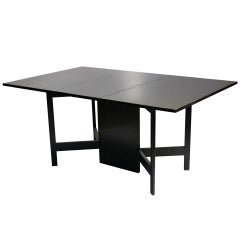 Table de salle à manger ou bureau à pieds en forme de porte à feuilles tombantes George Nelson Herman Miller