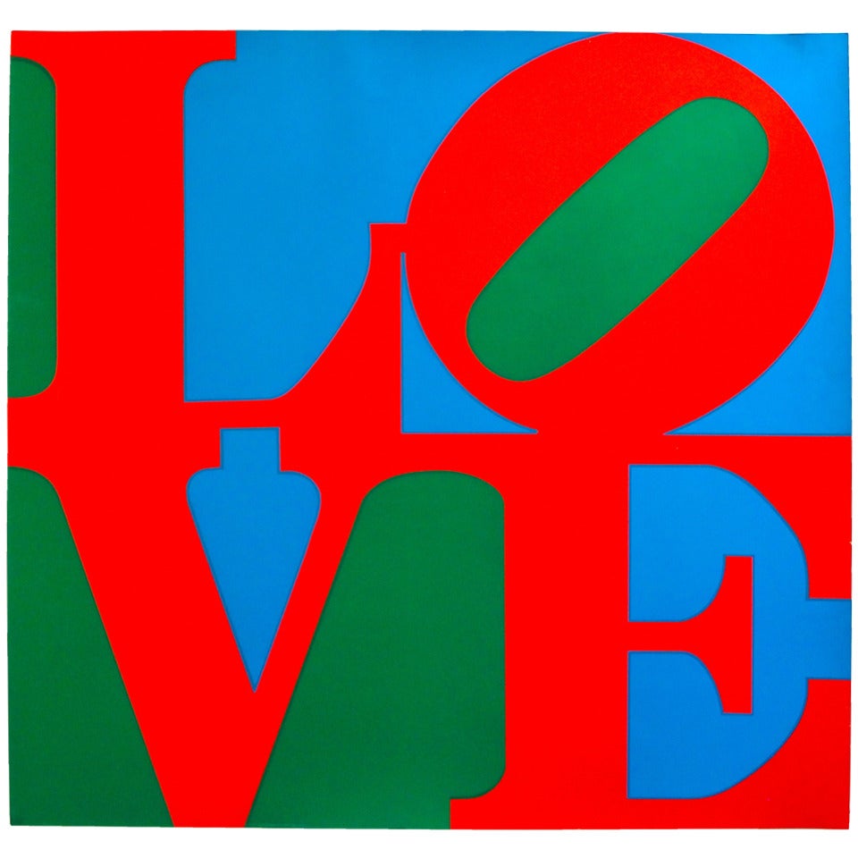 Robert Indiana "LOVE" Original Late 60's Pop Art Screen Print