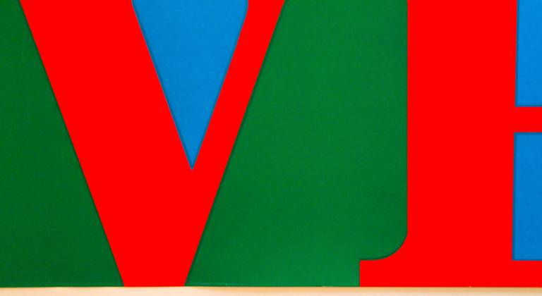 An original  Pop Art screen print circa 1967 of the iconic Robert Indiana image.  29