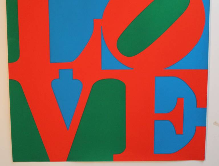 robert indiana love print