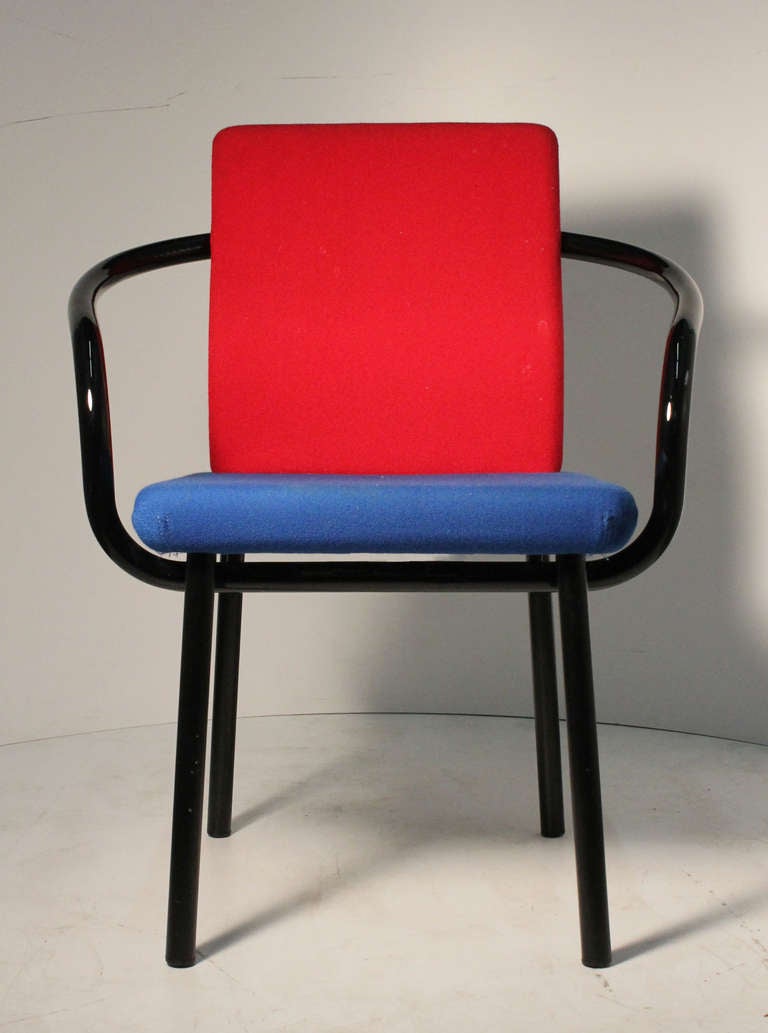 American Set of Ettore Sottsass Memphis Armchairs for Knoll
