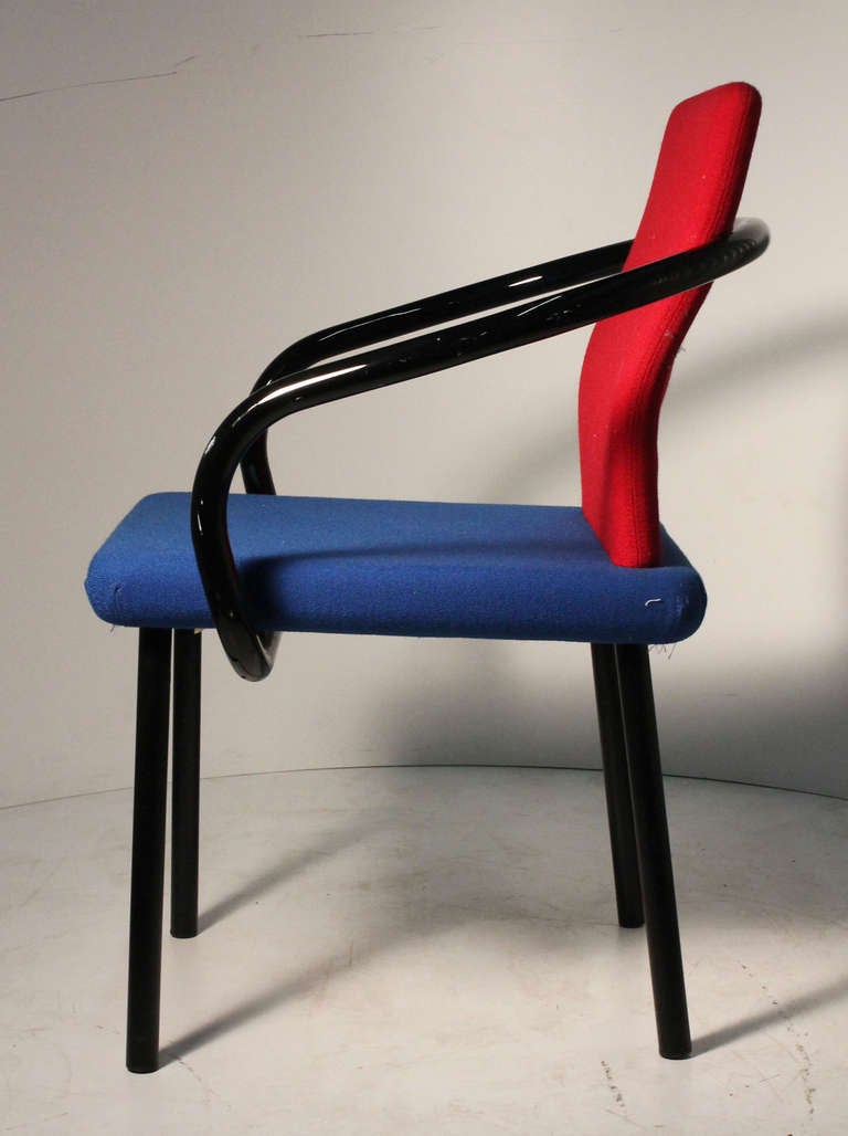 20th Century Set of Ettore Sottsass Memphis Armchairs for Knoll