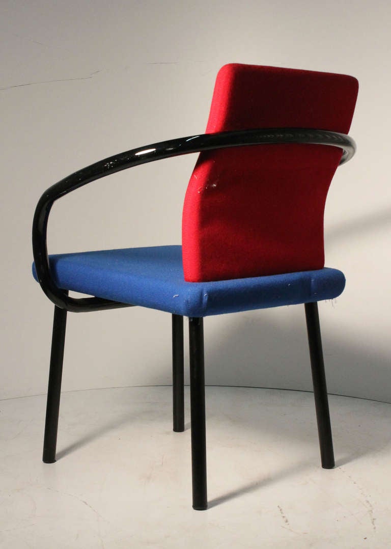 Set of Ettore Sottsass Memphis Armchairs for Knoll 1