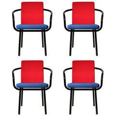 Set of Ettore Sottsass Memphis Armchairs for Knoll