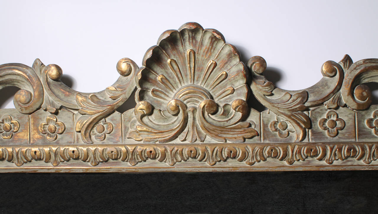 Large Beautiful Italian hand carved Vintage Mirror at 1stdibs
