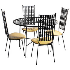 Arthur Umanoff Dinette / Dining Set Chairs Table in style of Salterini 9