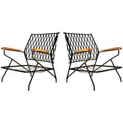 Pair of Salterini Armchairs / Lounge Chairs by Maurizio Tempestini - Patio