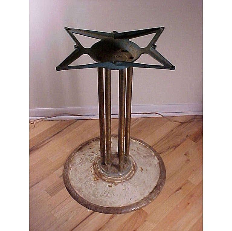 Deco Industrial Table Base from Pullman Train Car